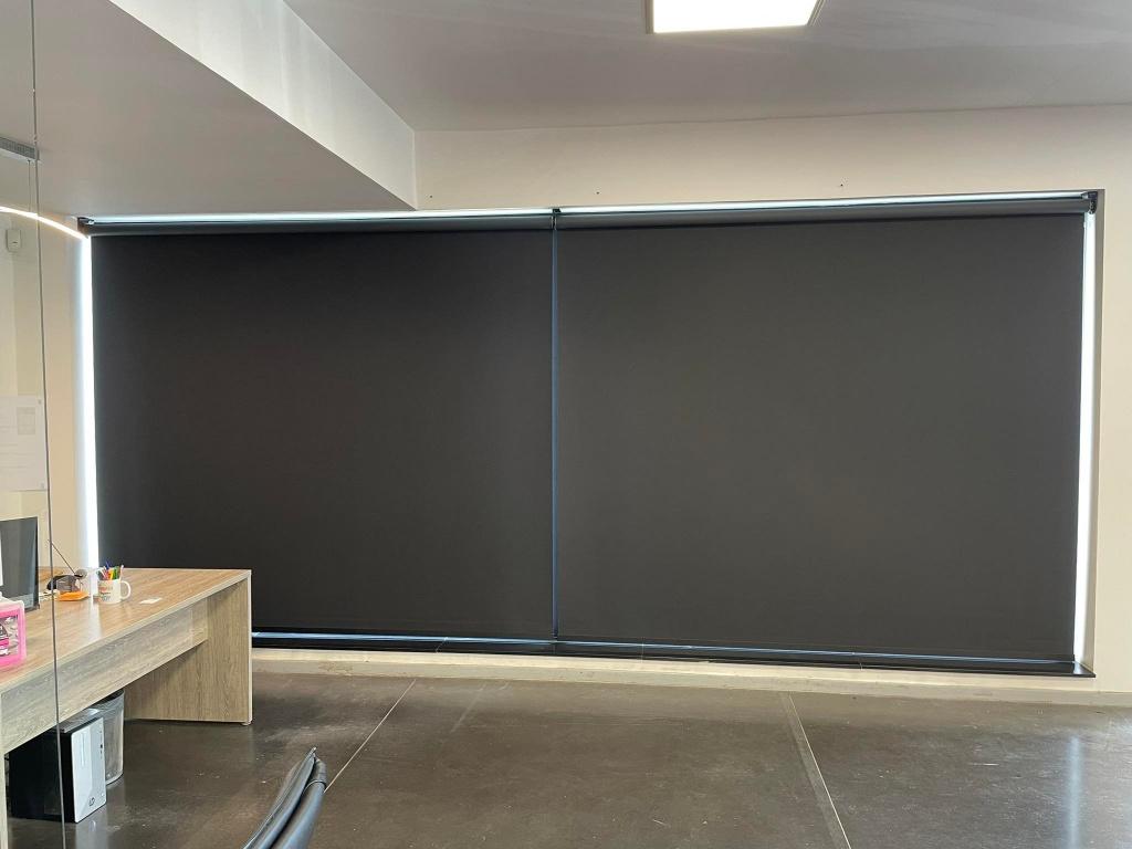 Zonnewering screen binnenhuis 250 B x 280 H zwart, Ophalen, Gevelraam of Ruit, 160 cm of meer, Zo goed als nieuw