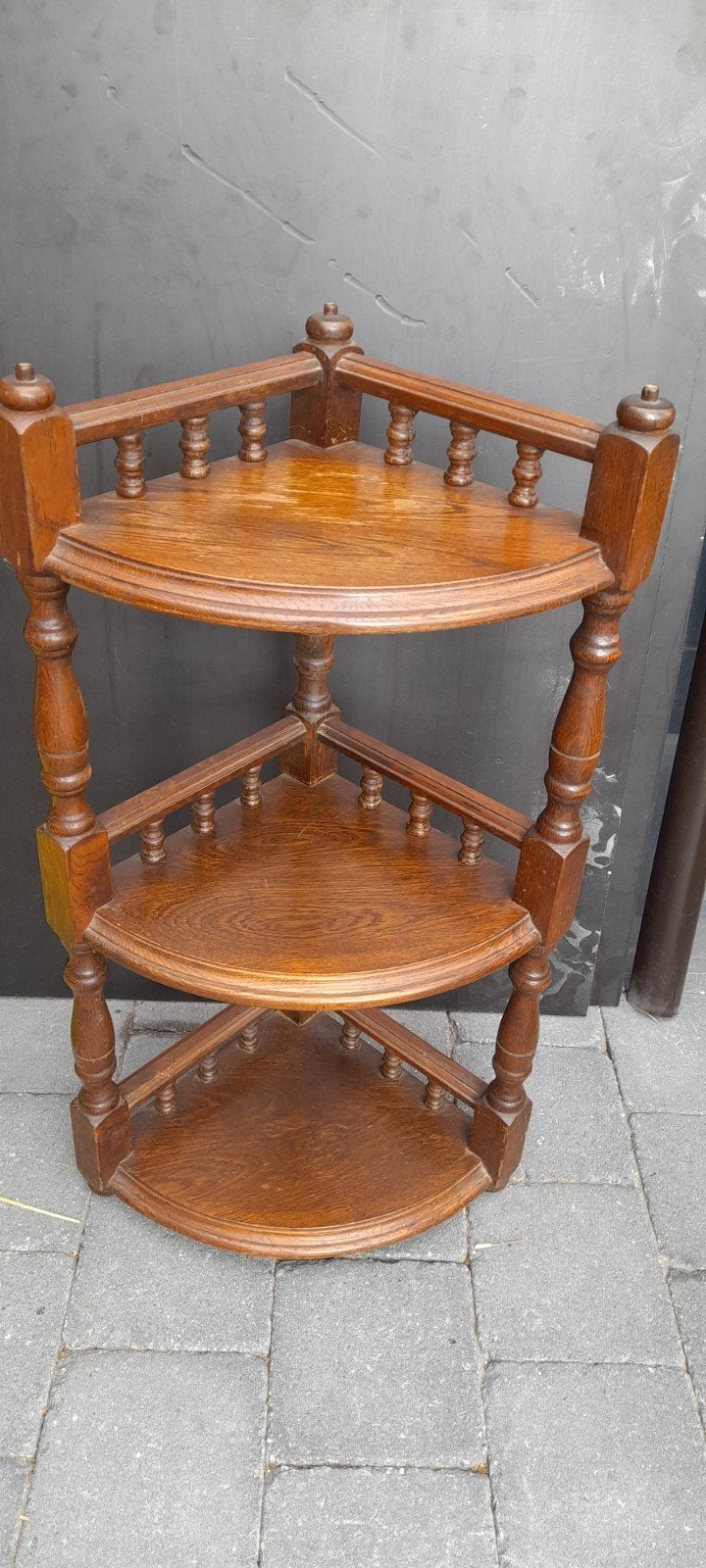 Hoektafel, Ophalen of Verzenden, Gebruikt, Overige vormen, Hout