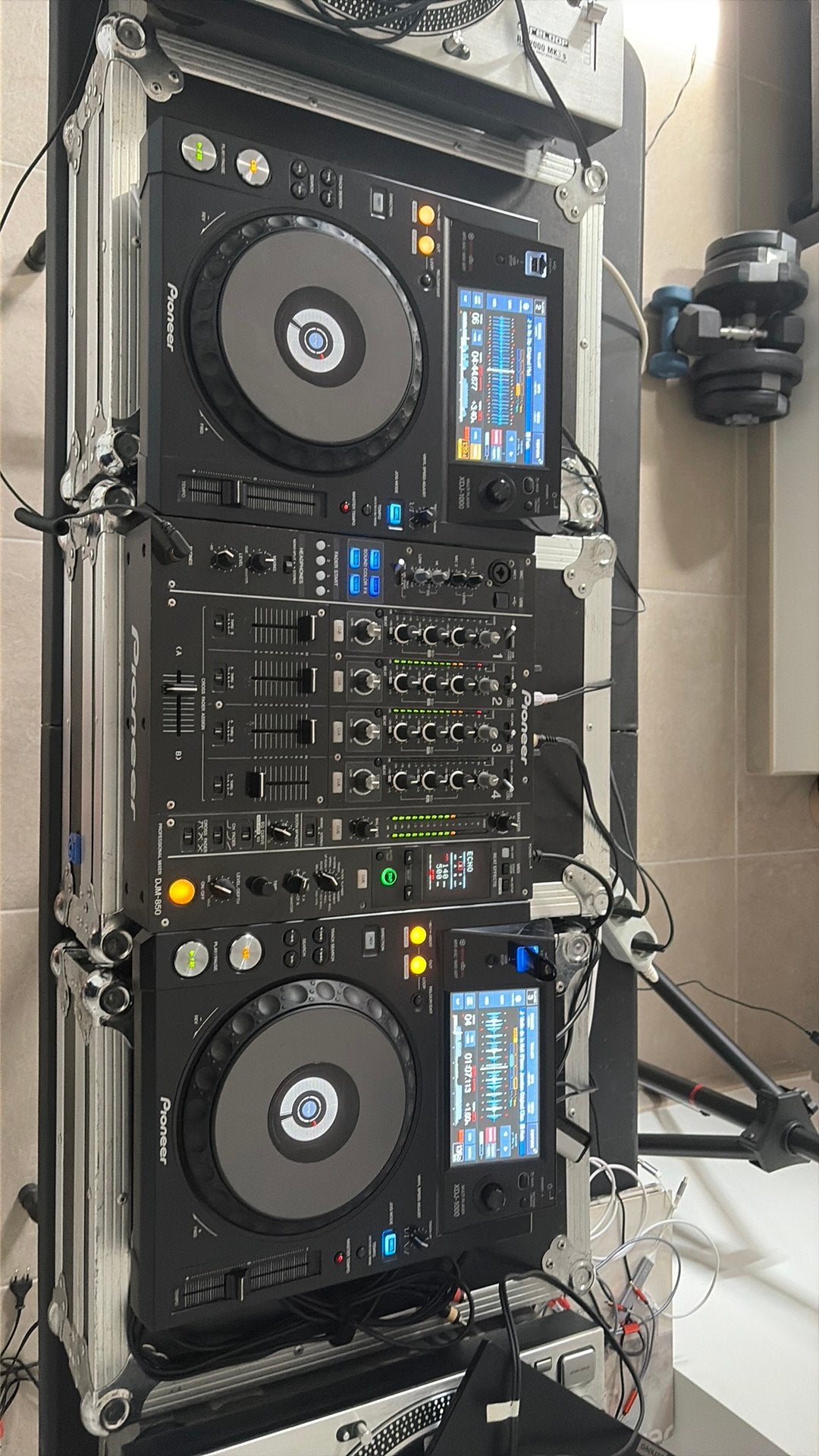 2x XDJ 1000 en DJM 850, Musique & Instruments, DJ sets & Platines, Enlèvement, Comme neuf, DJ-Set, Pioneer