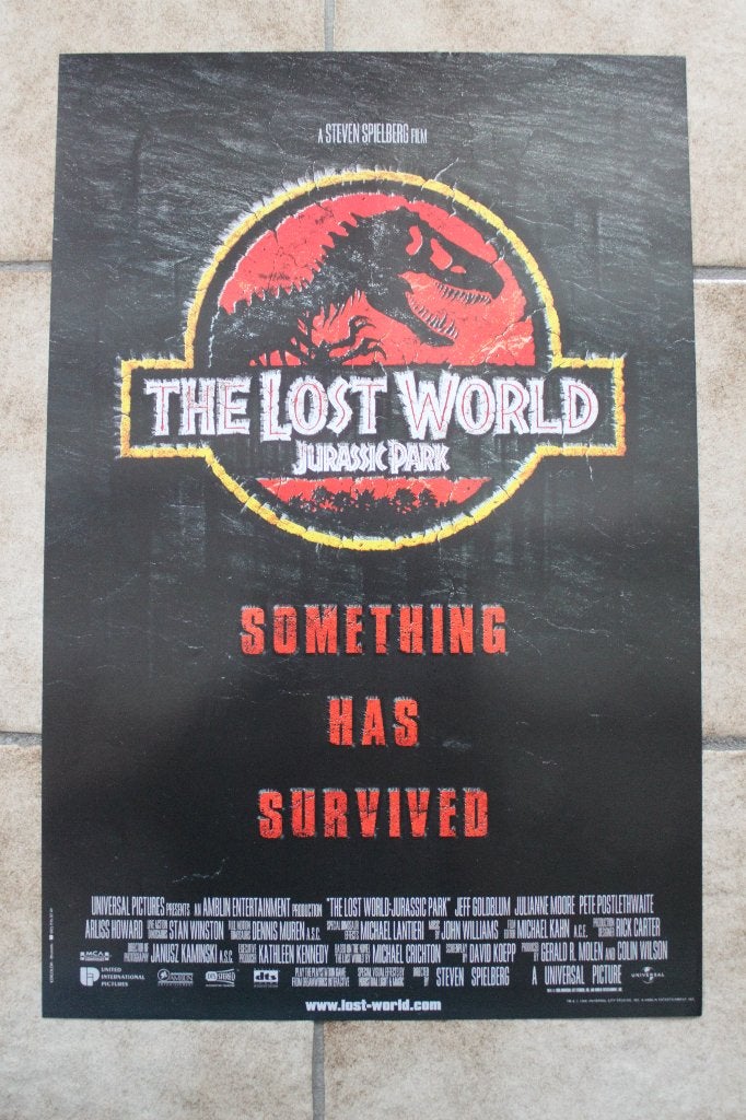 filmaffiche Jurassic Park: The Lost World filmposter, Rechthoekig Staand, Ophalen of Verzenden, Zo goed als nieuw, A1 t/m A3