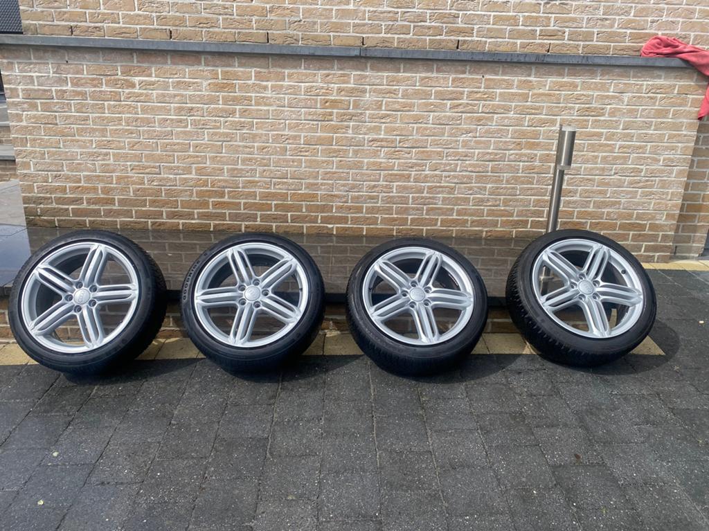 Jantes Audi ou Vw sur pneus neige en 18 pouces, Enlèvement, 18 pouces, Pneu(s)
