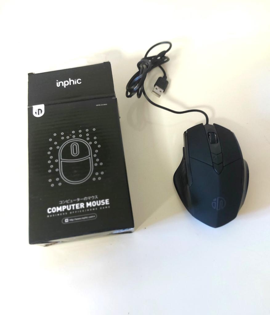 Inphic draadloze gamingmuis, Rechtshandig, Muis, Ophalen of Verzenden, Zo goed als nieuw