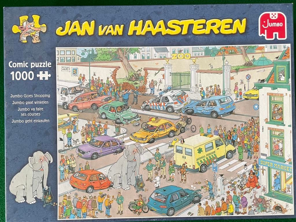Jan van Haasteren 1000 stukjes - Jumbo gaat winkelen, Ophalen of Verzenden, Zo goed als nieuw