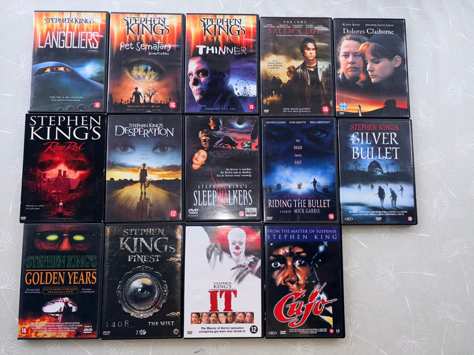 Stephen King horror DVD collectie, Cd's en Dvd's, Engels, Nederlands, Overige genres, Ophalen of Verzenden