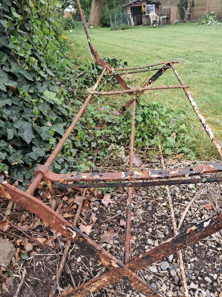 Antieke tuinbank gietijzer, Ophalen