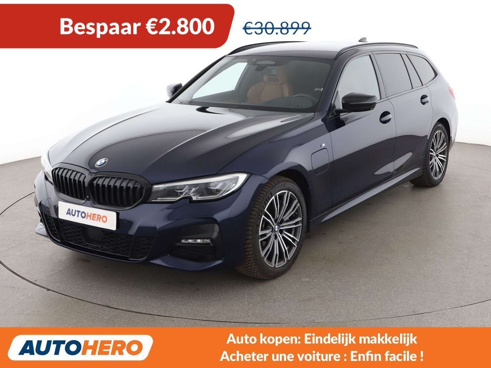 BMW 3 Serie 330 330e M Sport (bj 2020, automaat), Auto's, Automaat, Achterwielaandrijving, 1905 kg, Blauw