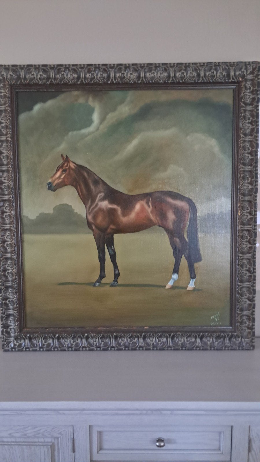 Belle peinture sur toile, Antiquités & Art, Art | Peinture | Classique, Enlèvement, Toile