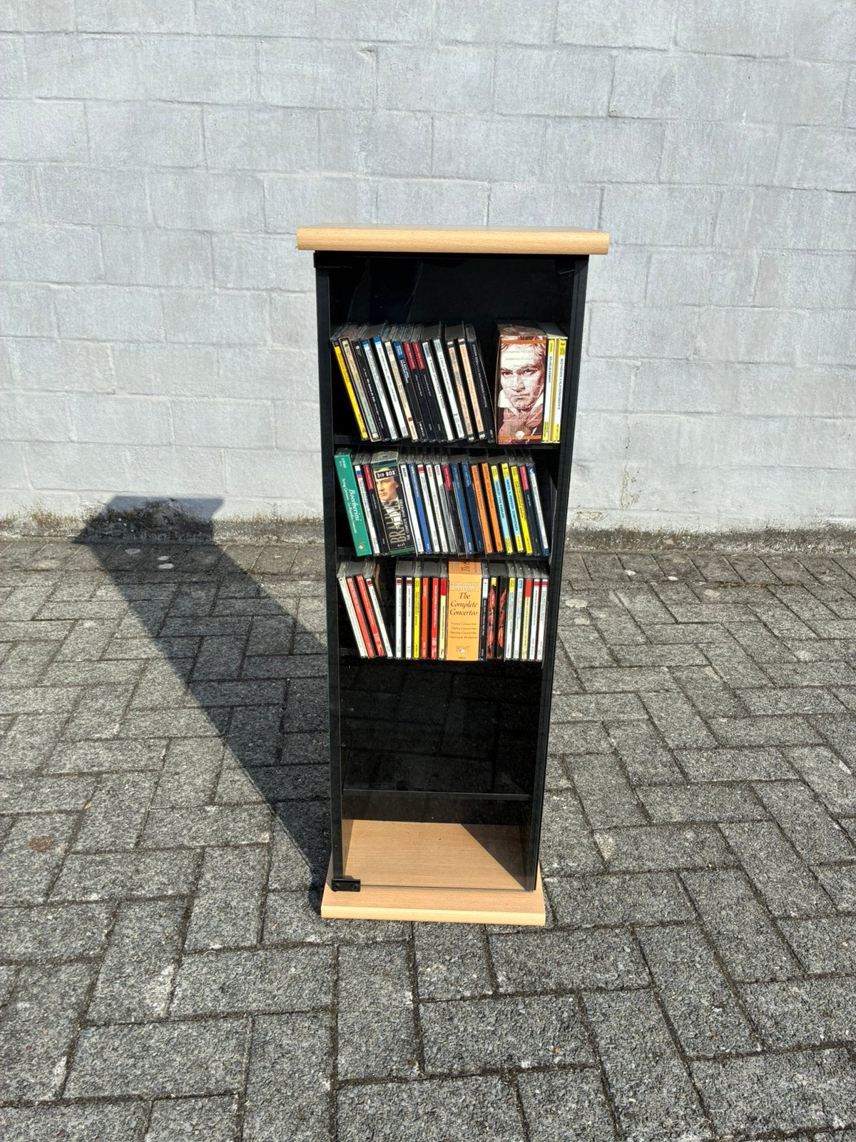 CD kast met glazen deur, Huis en Inrichting, Ophalen, Gebruikt