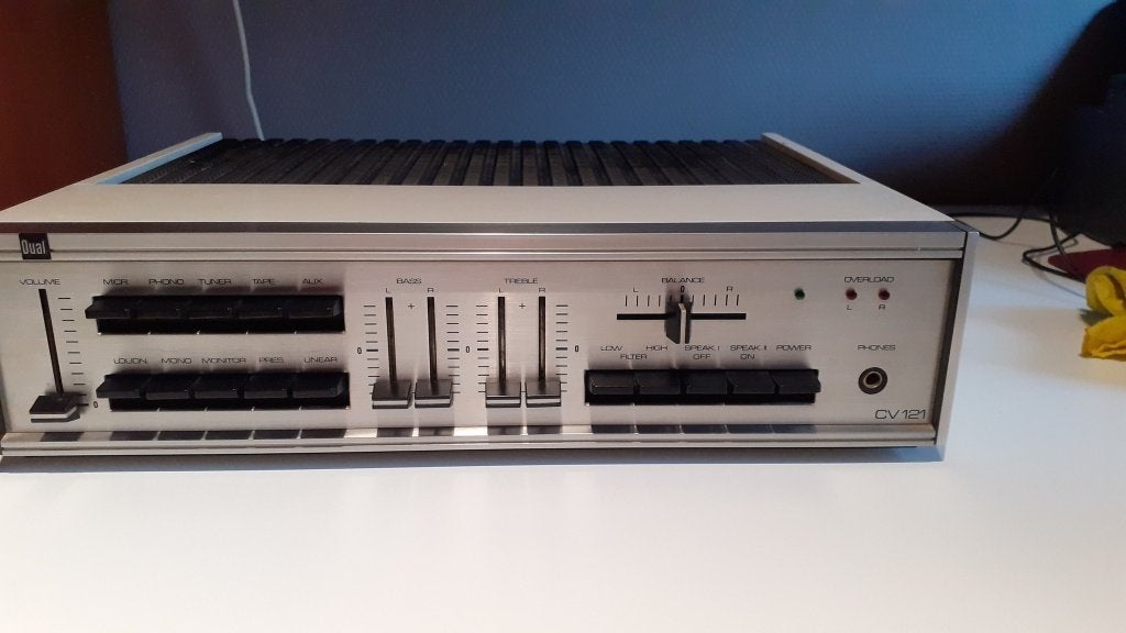 Dual versterker CV121, Gebruikt, 60 tot 120 watt, Ophalen, Overige merken