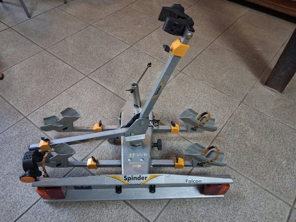 Fietsdrager voor trekhaak Spinder, Support d'attelage, 2 vélos, Pneus larges, Enlèvement