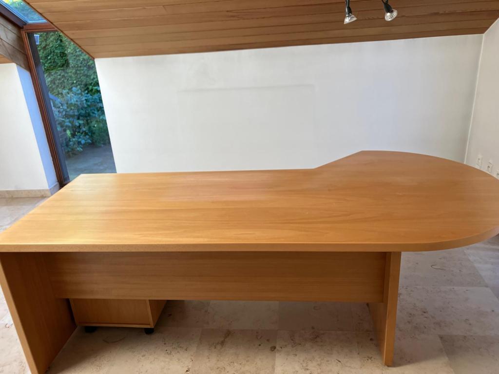 Bureau met ladekastje, Huis en Inrichting, Bureaus, Ophalen, Gebruikt, Hout