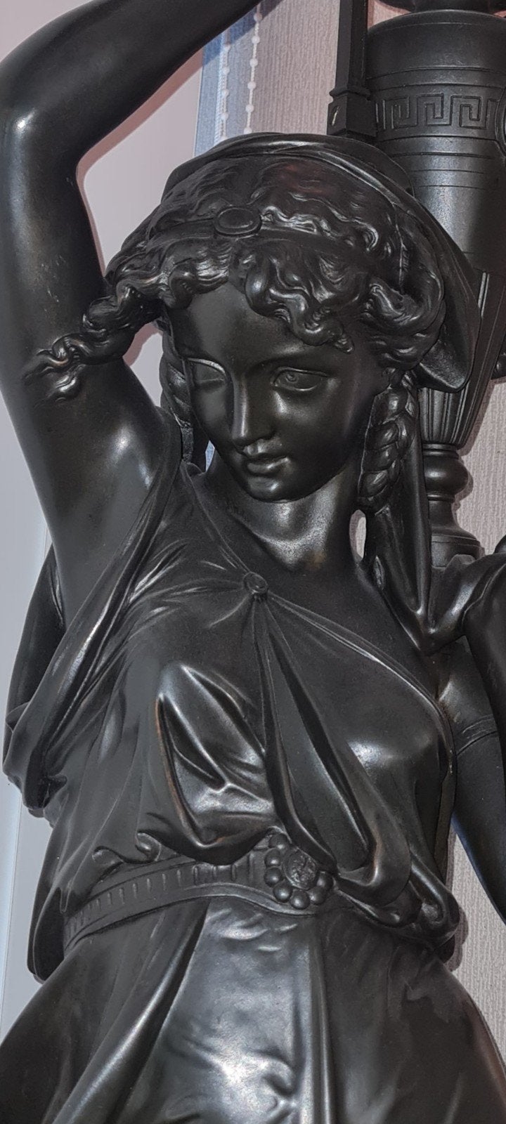 Antiek Brons beeld E .PICAULT  120cm, Antiek en Kunst, Antiek | Brons en Koper, Ophalen, Brons