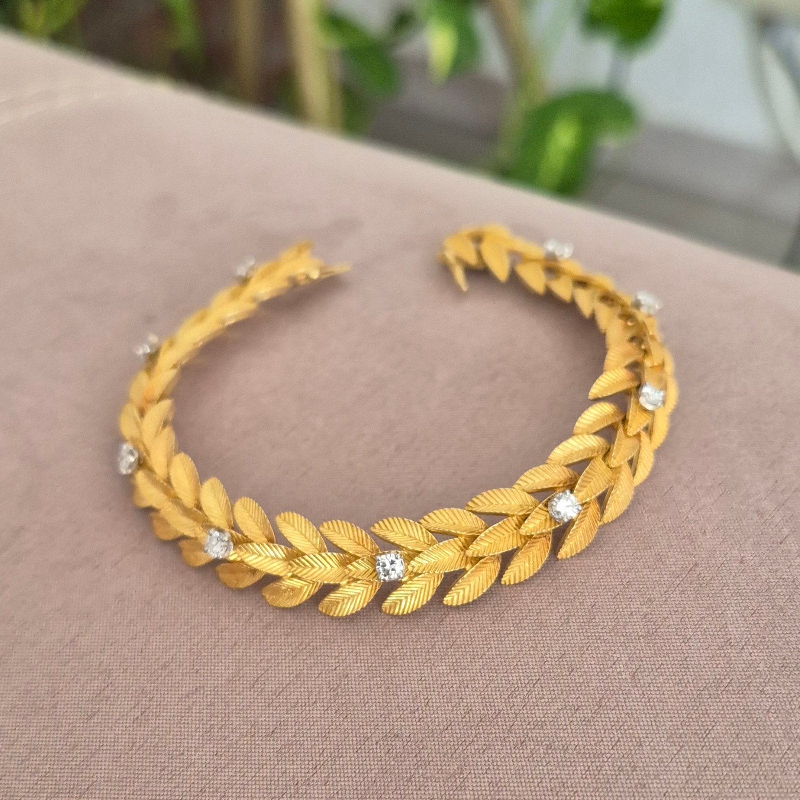 18 karaat Diamant Armband special 30.8 gram, Ophalen, Zo goed als nieuw, Goud, Met edelsteen