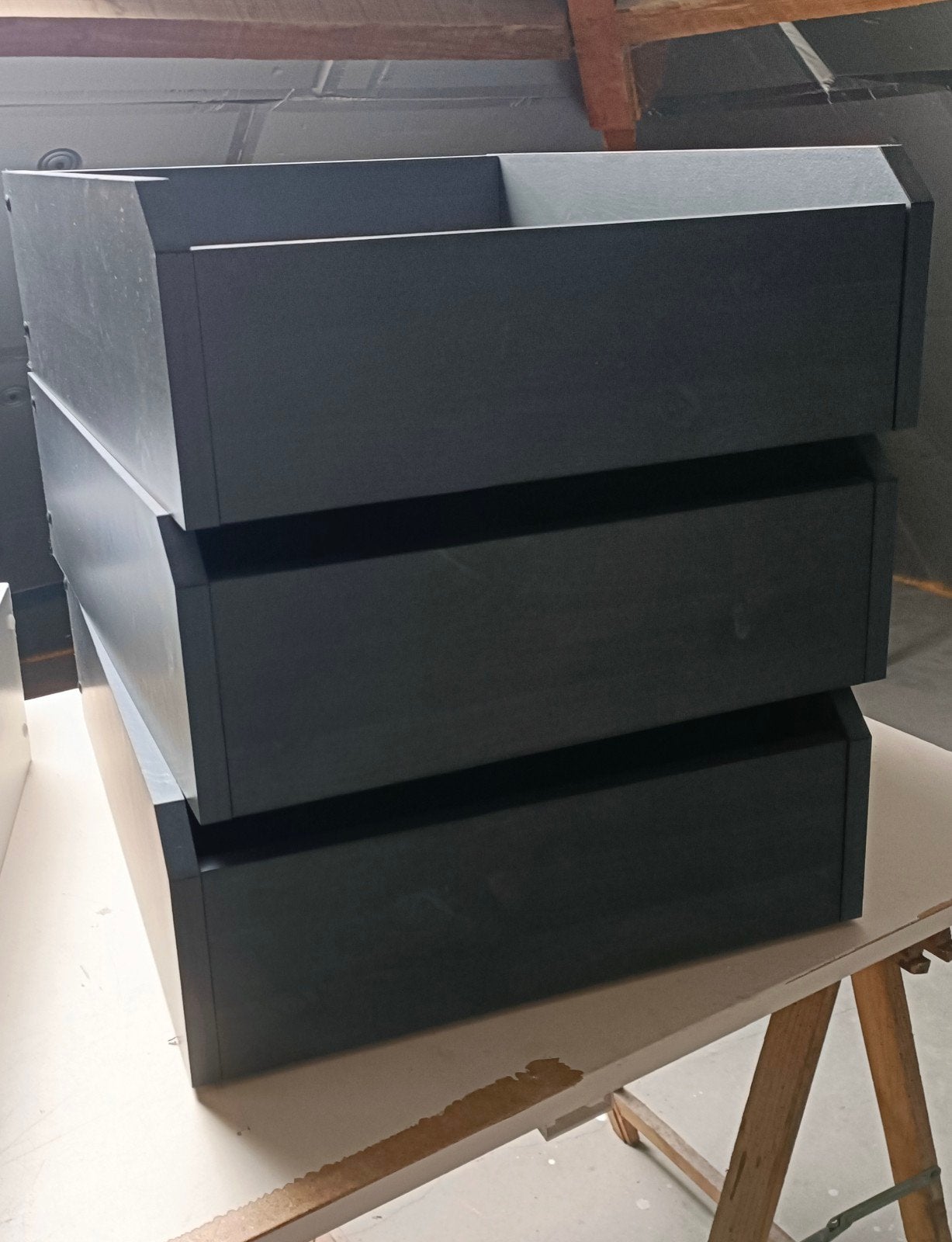 3 lades Ikea Komplement in Carbon, 3 ou 4 tiroirs, Enlèvement ou Envoi, Comme neuf