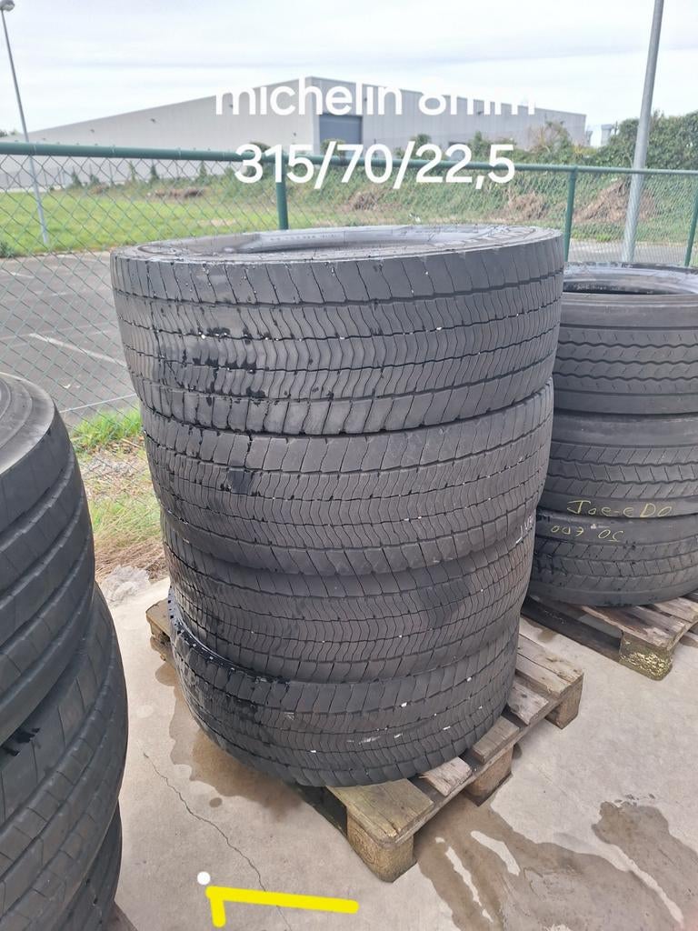 4 Pneus traction tracteur 315/70/22.5 michelin, Enlèvement, Pneu(s)