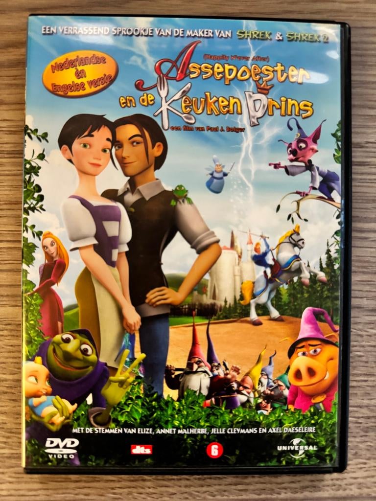 Assepoester en de Keukenprins, Cd's en Dvd's, Vanaf 6 jaar, Ophalen of Verzenden, Tekenfilm