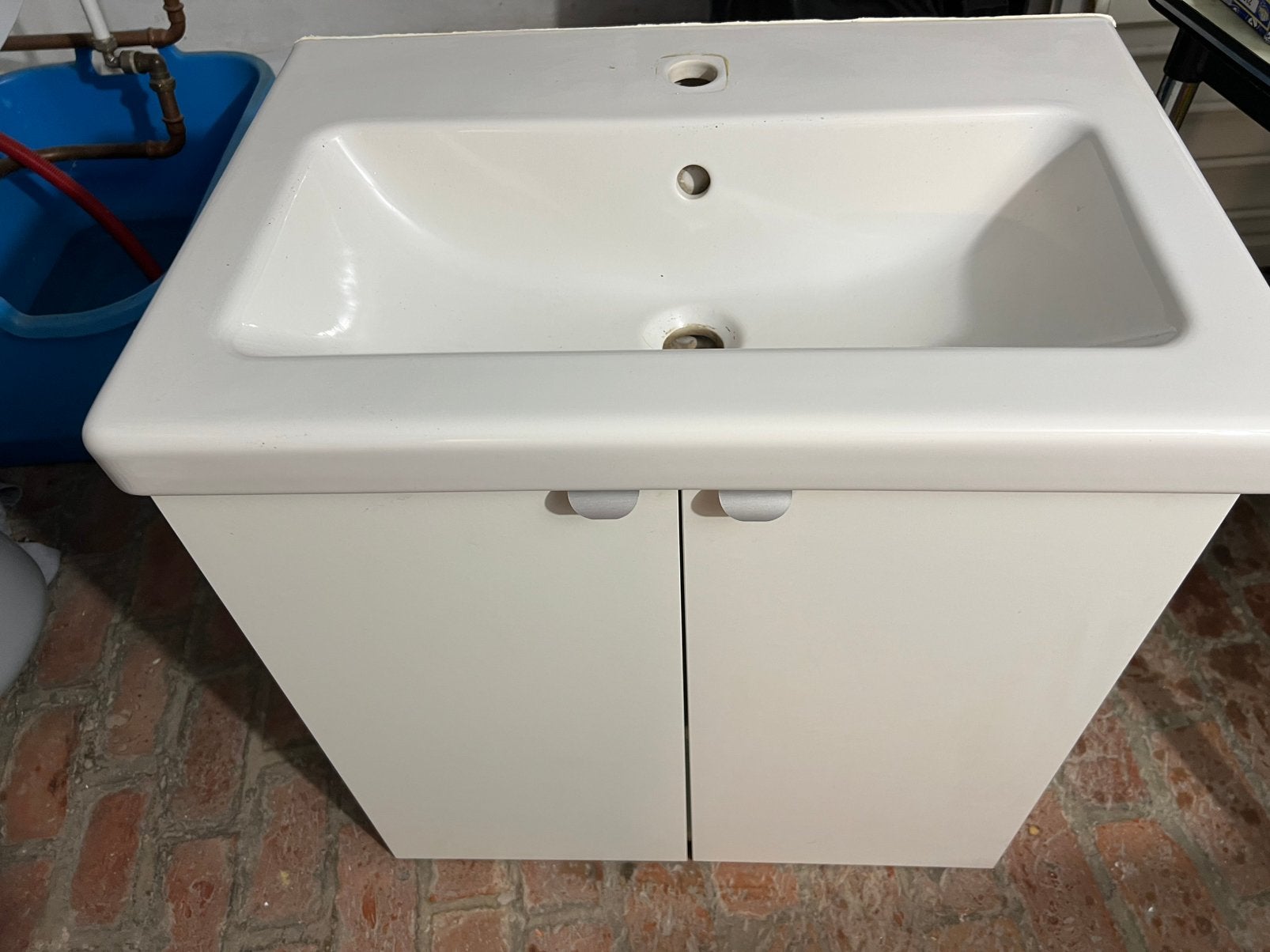 Witte badkamermeubel, Ophalen, Gebruikt, 50 tot 100 cm, Minder dan 100 cm