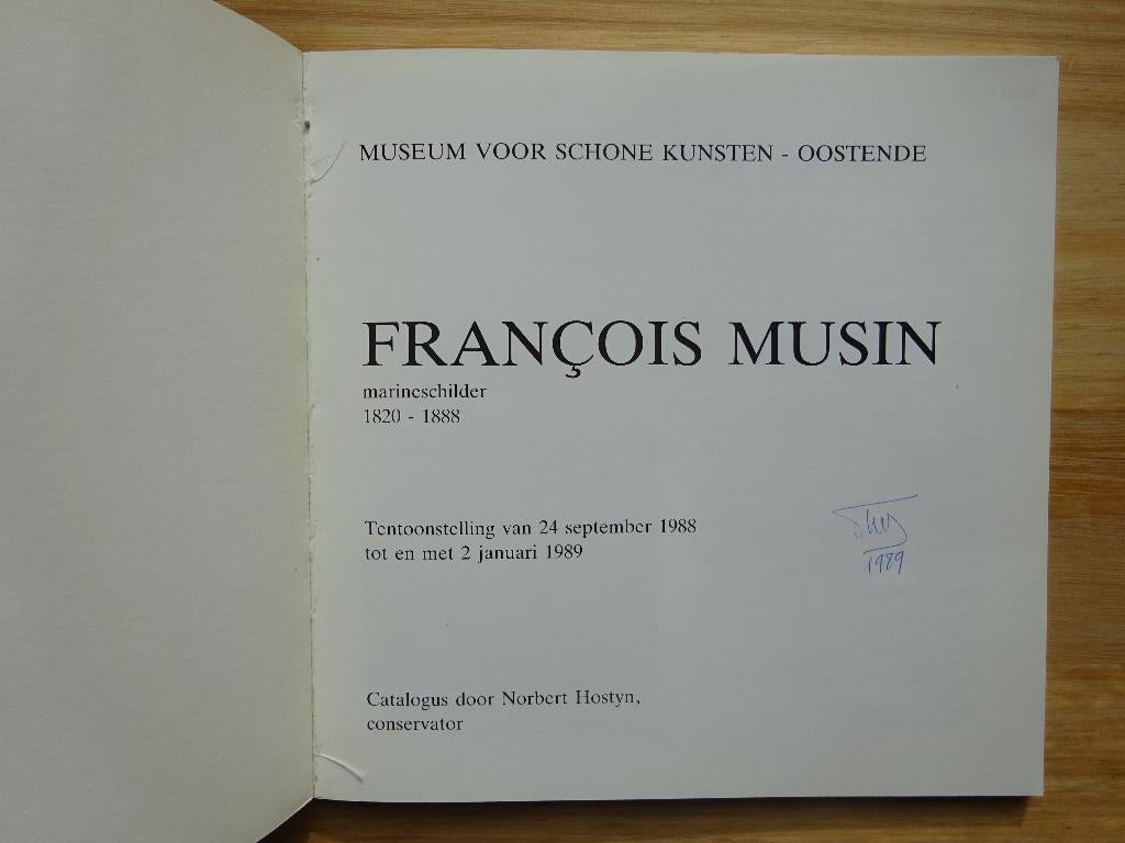 François Musin, Oostende 1988, Enlèvement ou Envoi, Comme neuf, Peinture et dessin