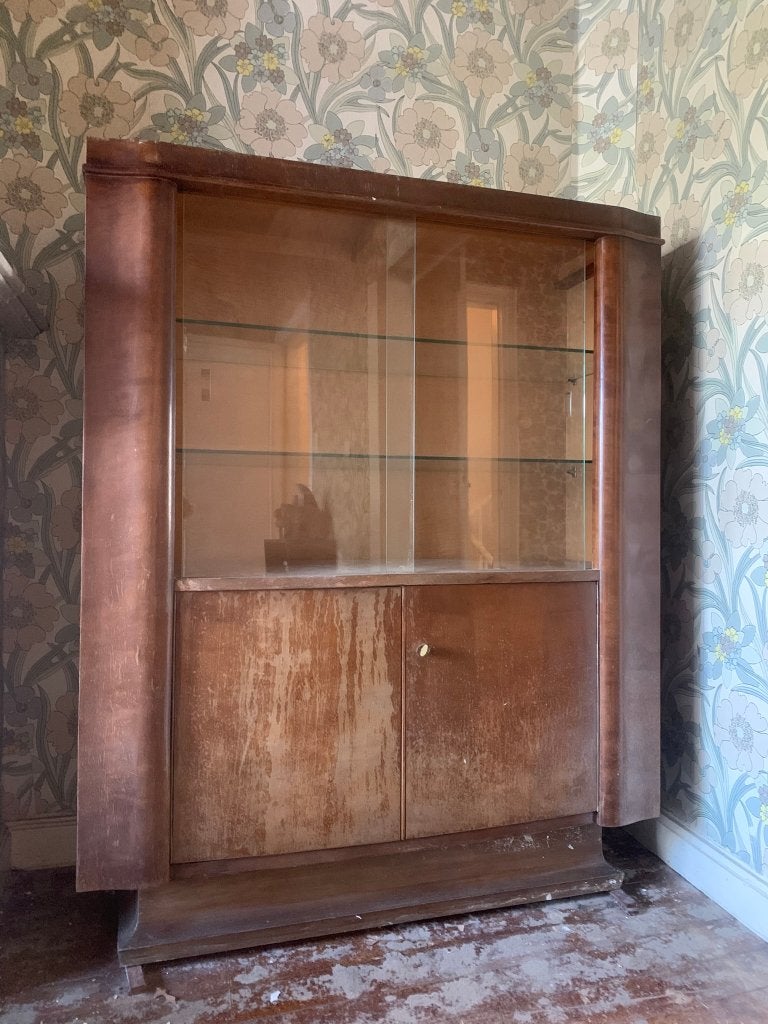 Vitrine et table basse Art Déco - De Coene (vers 1930-1940), Enlèvement