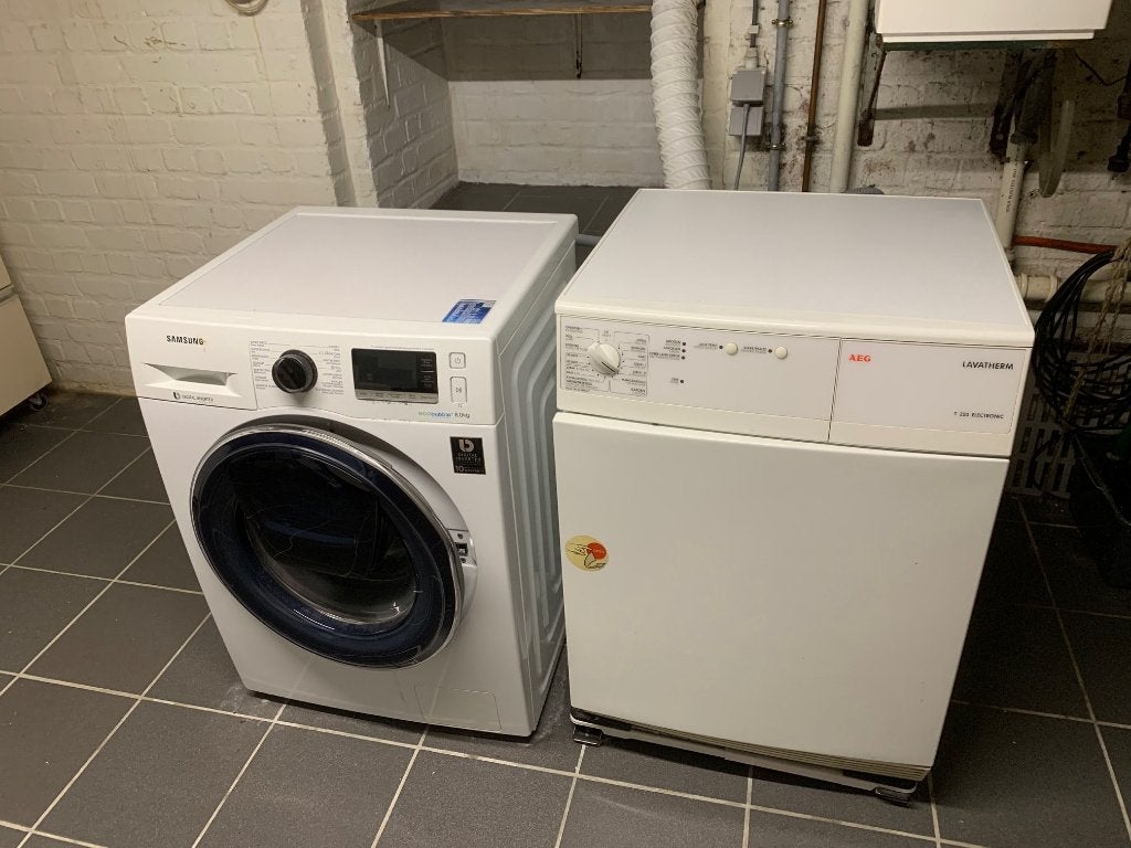 Wasmachine en droogkast te koop Zottegem, Ophalen, Gebruikt