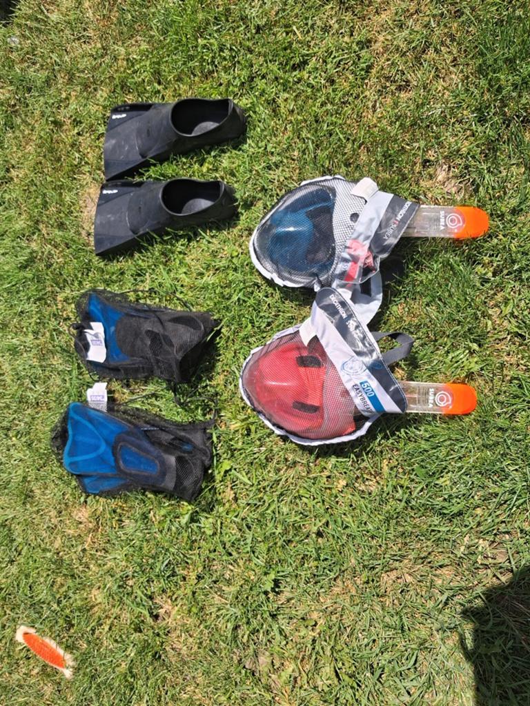 Zwemvliezen en onderwatermaskers kinderen, Watersport en Boten, Snorkelen, Ophalen