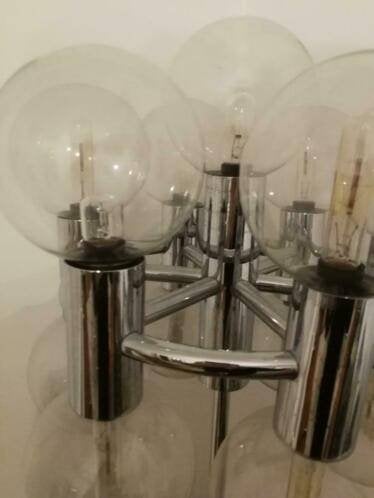 Vintage vloerlamp 13 bulles / Staff Ishii Vintage vloerlamp, Enlèvement, Utilisé, Verre, 150 à 200 cm