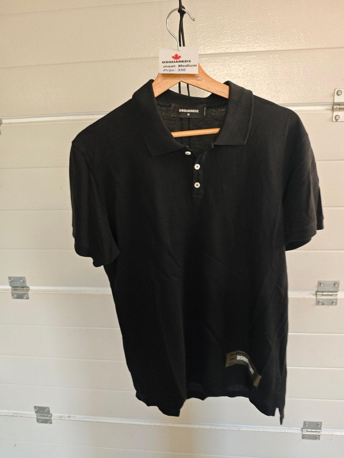Dsquared2 polo medium zwart, Enlèvement, Noir