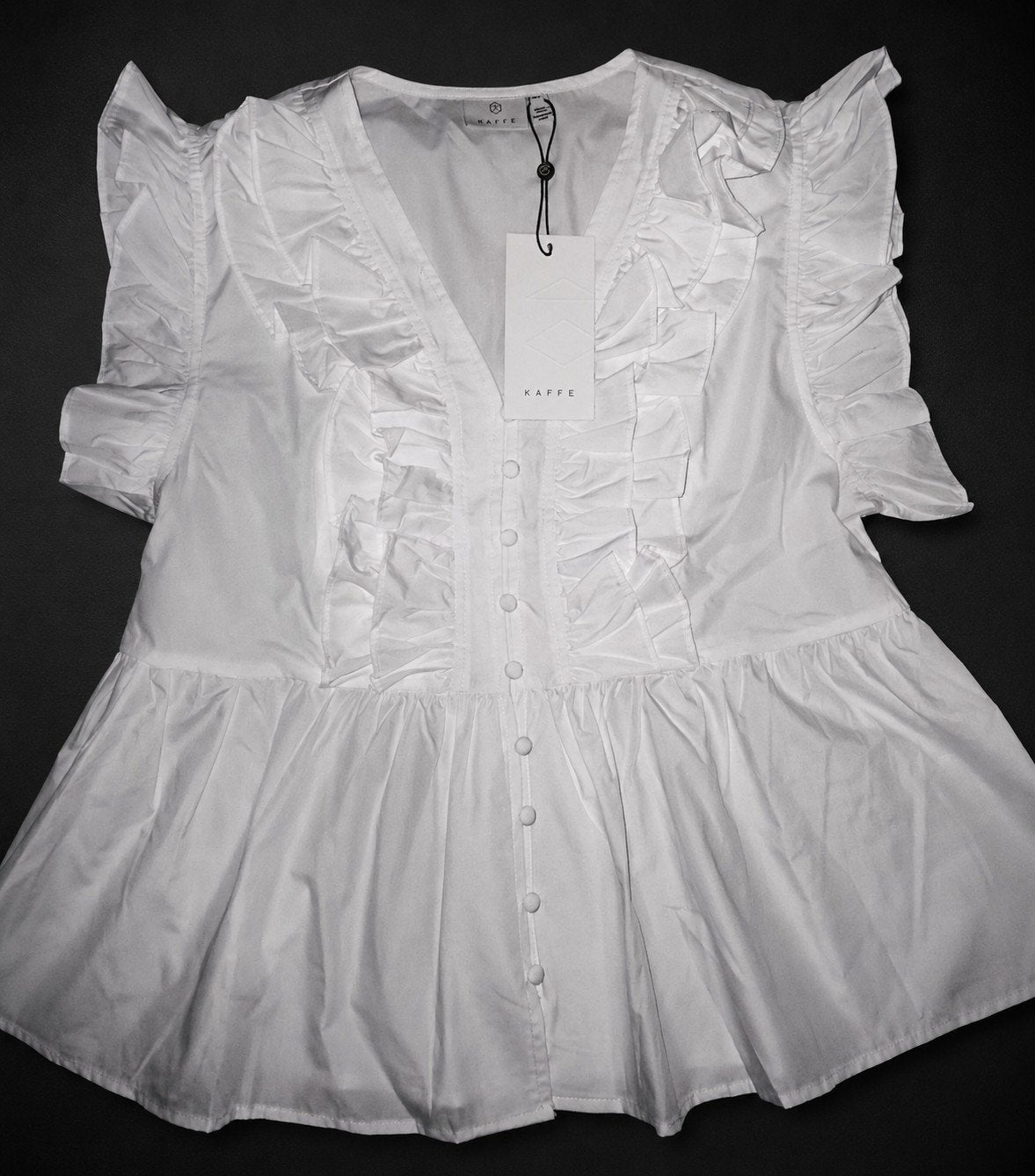 Zeer mooie witte blouse van Kaffe - NIEUW, Kleding | Dames, Maat 38/40 (M), Kaffe, Wit, Nieuw