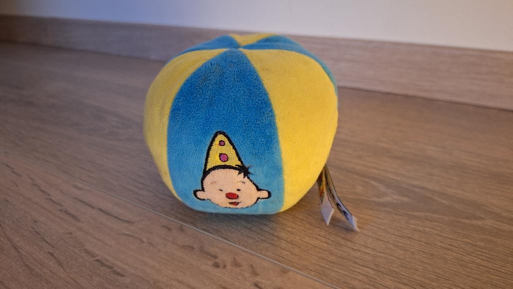 Zachte Bumba pluche bal Studio 100 geel blauw, Enlèvement, Utilisé, Bleu