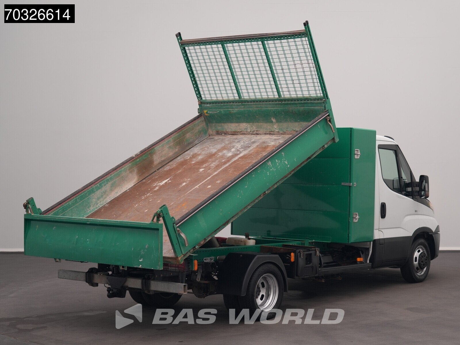 Iveco Daily 35C18 3.0L Kipper met Kist Dubbellucht 3,5t Trek, Stof, Gebruikt, Euro 6, 4 cilinders