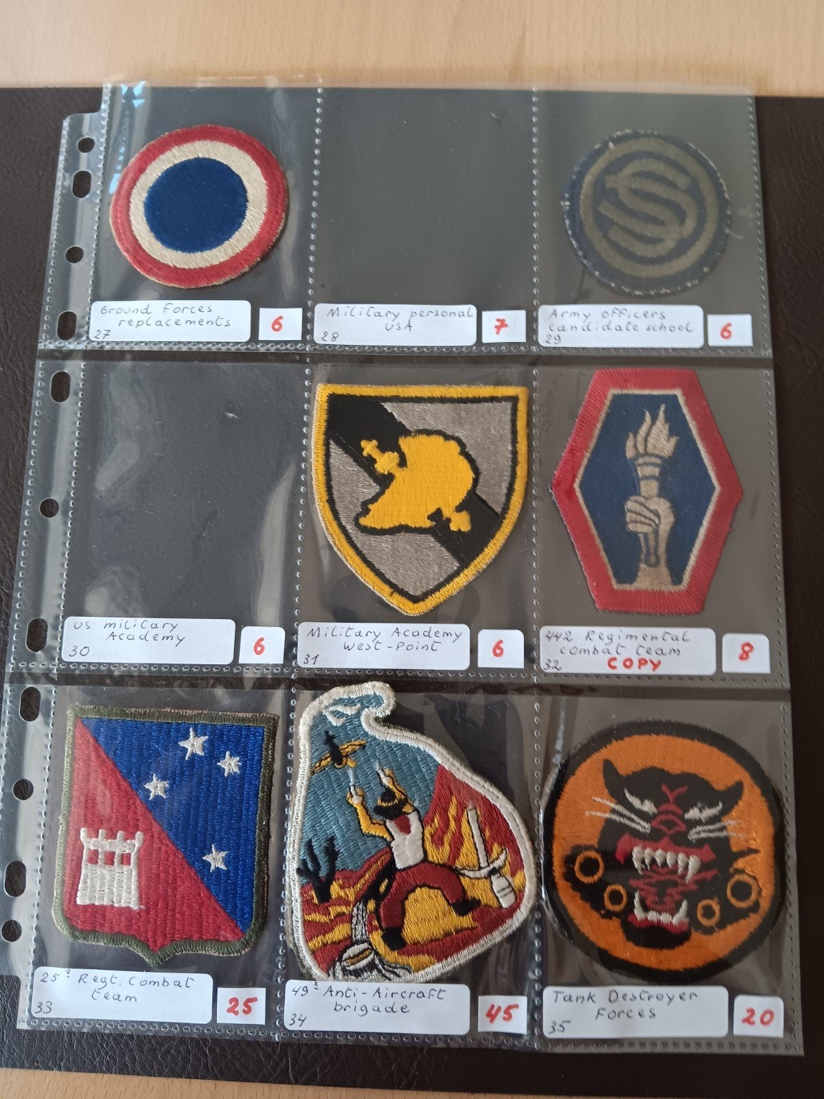 Us ww2 patches, Enlèvement ou Envoi