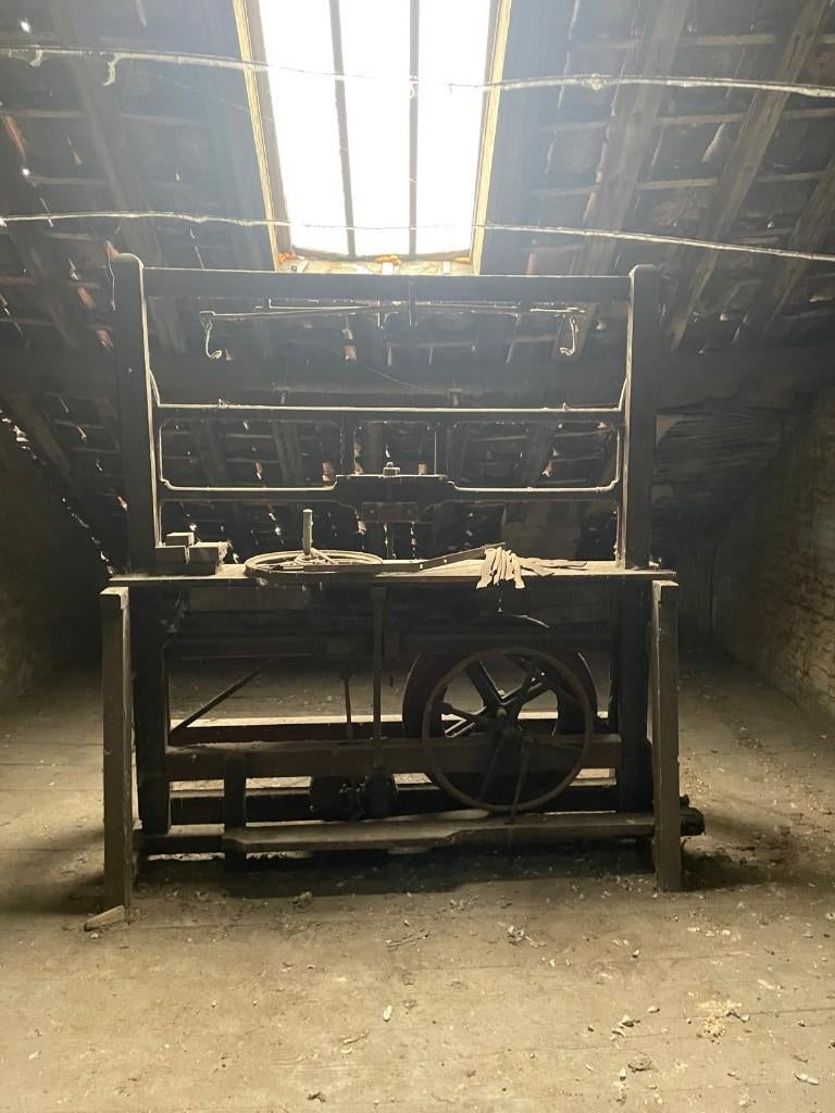 Antieke lintzaag | compleet | documentatie, Antiek en Kunst, Curiosa en Brocante, Ophalen