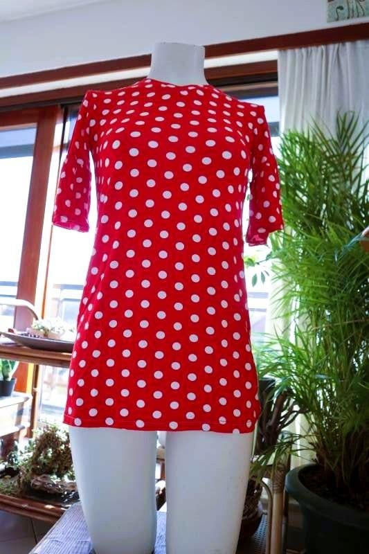 rood wit leuk blouse T-shirt, Kleding | Dames, Maat 38/40 (M), Ophalen of Verzenden, Zo goed als nieuw, Vintage Dresing
