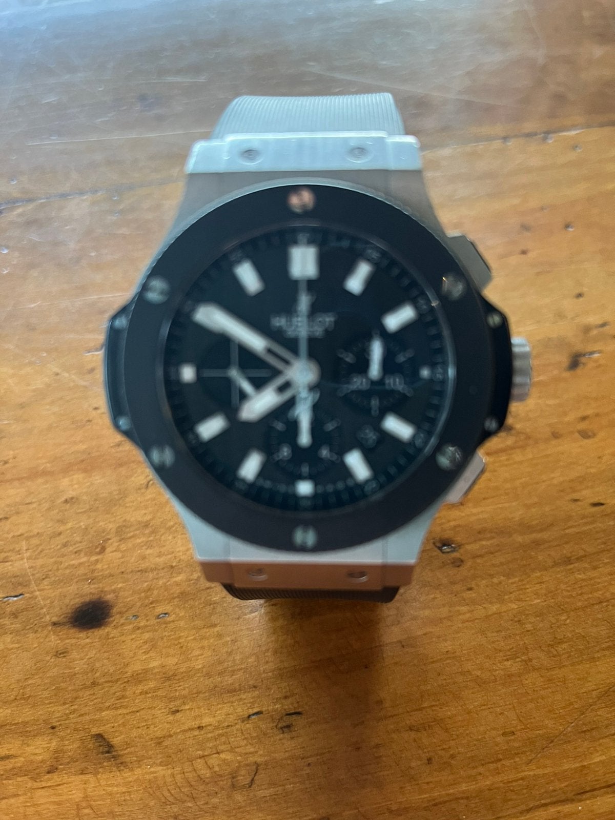 Hublot big bang evolution, Ophalen, Gebruikt, Staal, Polshorloge