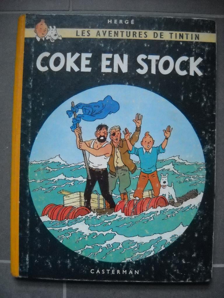 TINTIN - HERGE - Coke en stock - B24 - 1958, Verzenden, Gelezen
