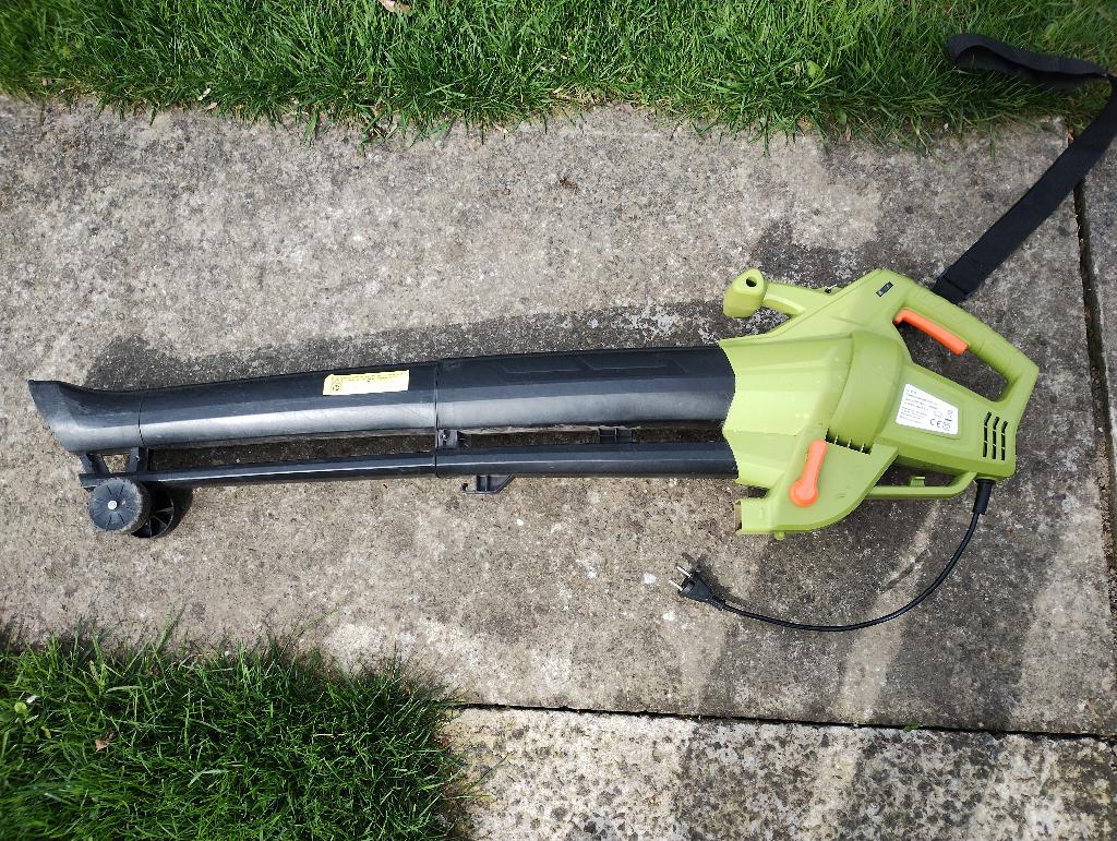 Bladblazer (zuiger) groen zie omschrijving, Tuin en Terras, Bladblazers, Ophalen, Gebruikt, Handgedragen, Met versnipperfunctie