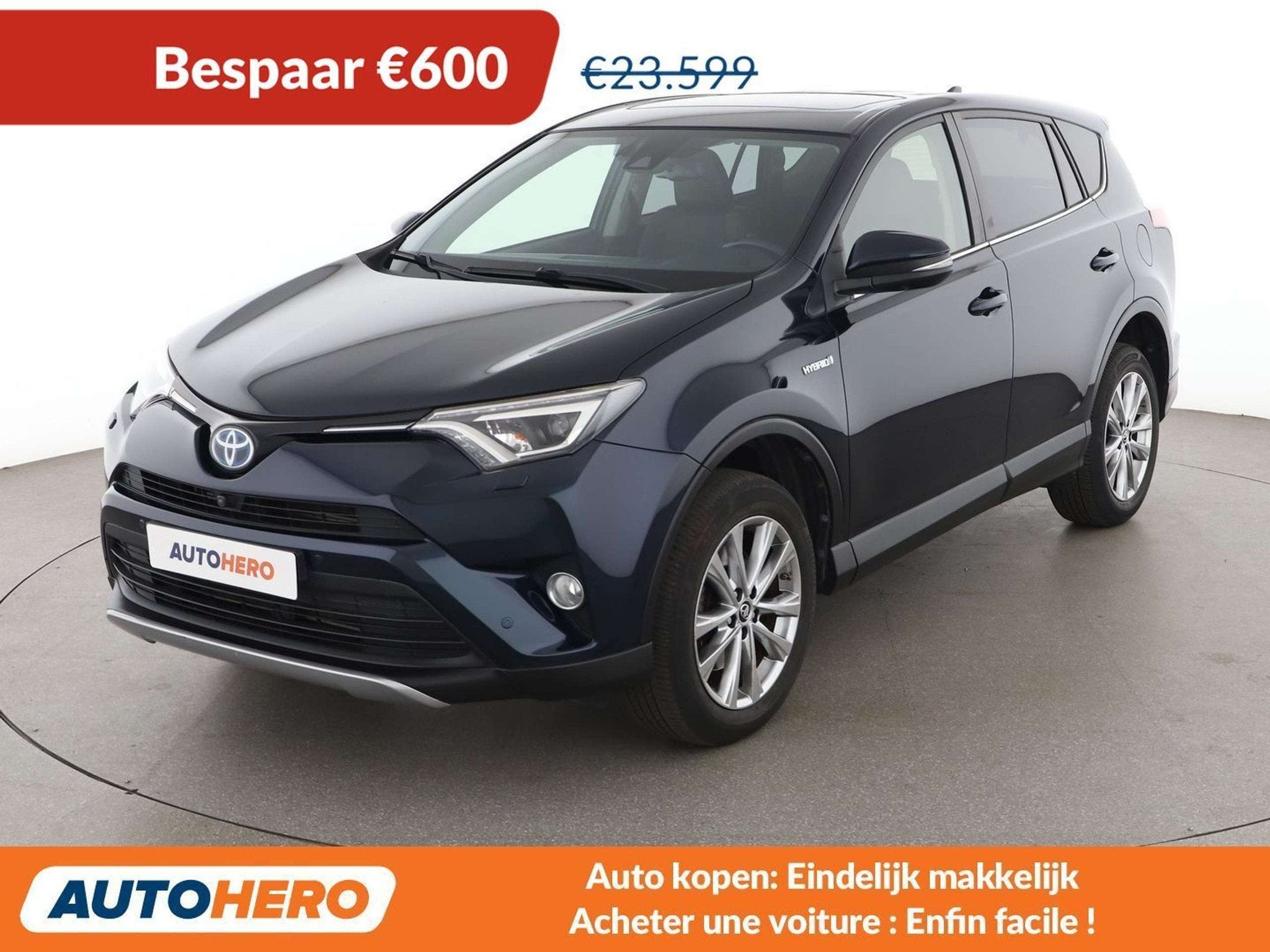 Toyota RAV4 2.5 Hybrid Collection (automatique), Cuir, Euro 6, Noir, 5 portes