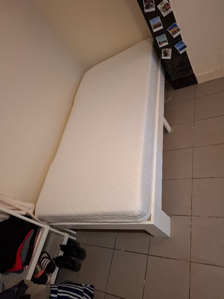 bed + lattenbodem 1m00 x 2m00, 100 cm, Une personne, Enlèvement, Utilisé