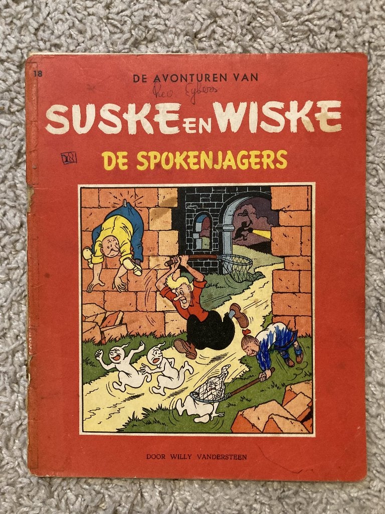 Suske en Wiske - De Spokenjagers - Nr. 18 - 3e druk, 1960, Boeken, Stripverhalen, Eén stripboek, Ophalen of Verzenden, Gelezen