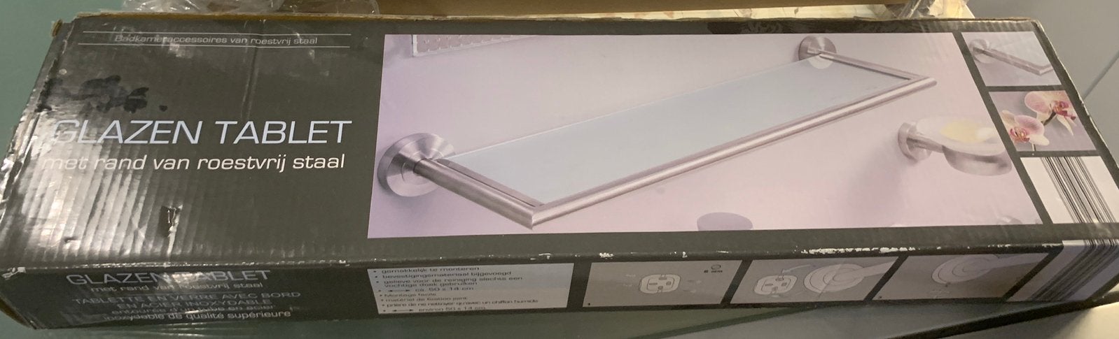 Glazen tablet Ovirell, Huis en Inrichting, Ophalen, Nieuw