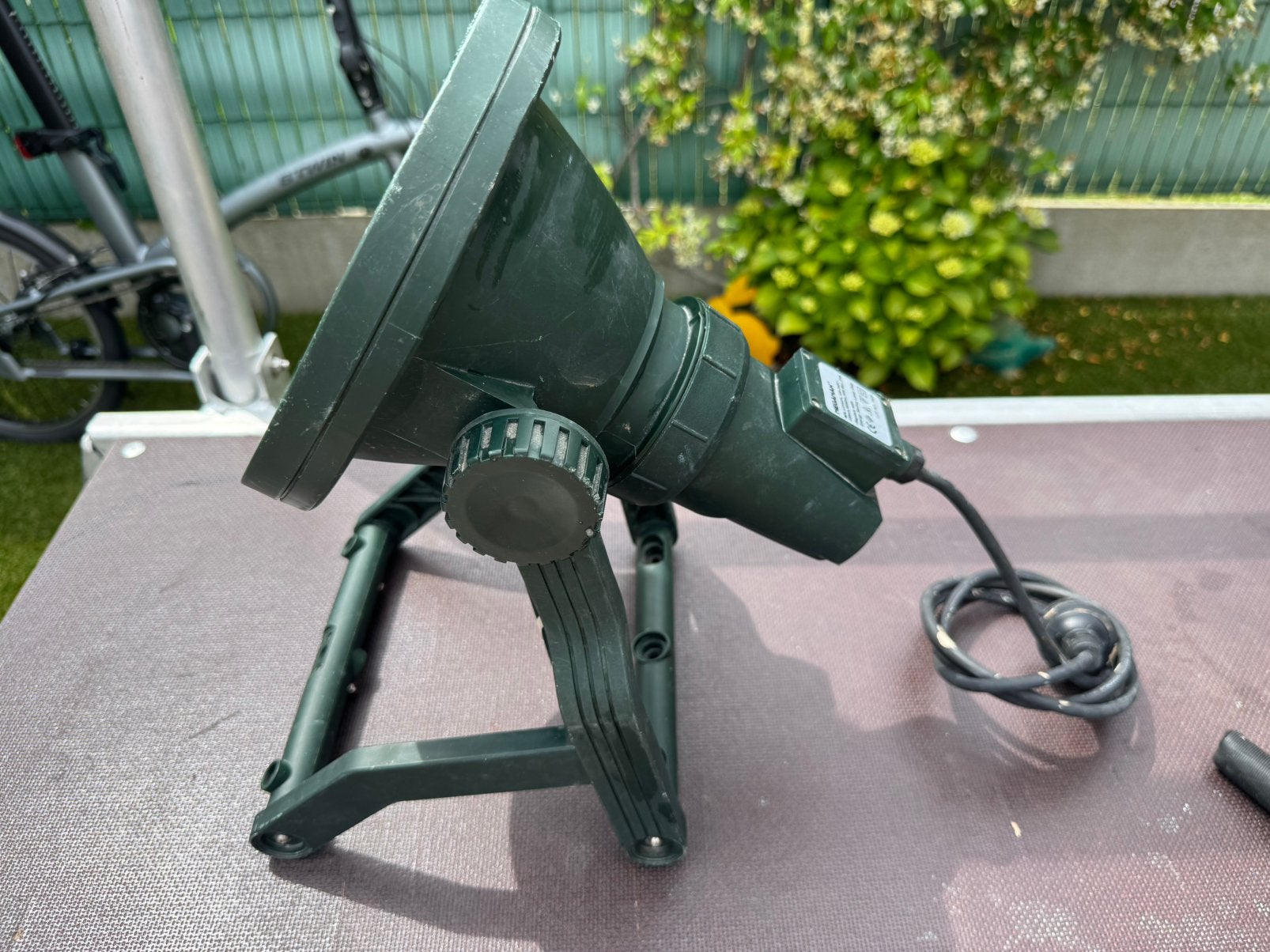 Tuin/werflamp, Ophalen, Gebruikt, Kunststof