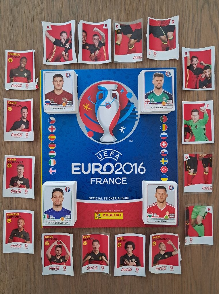 Panini EK Euro 2016 leeg album+compl set+coca cola Belgie, Verzamelen, Ophalen of Verzenden, Nieuw
