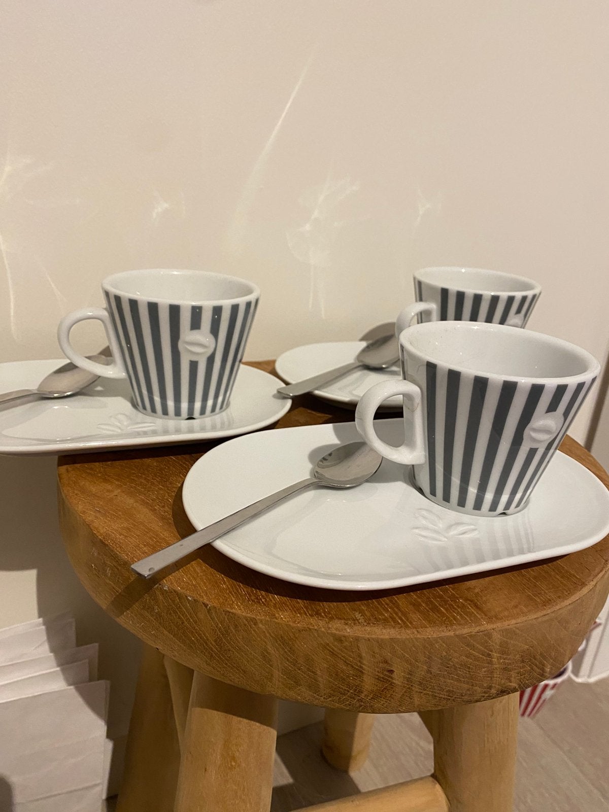 Koffietassen+bord+lepel (nieuw), Ophalen, Overige merken, Nieuw, Mok