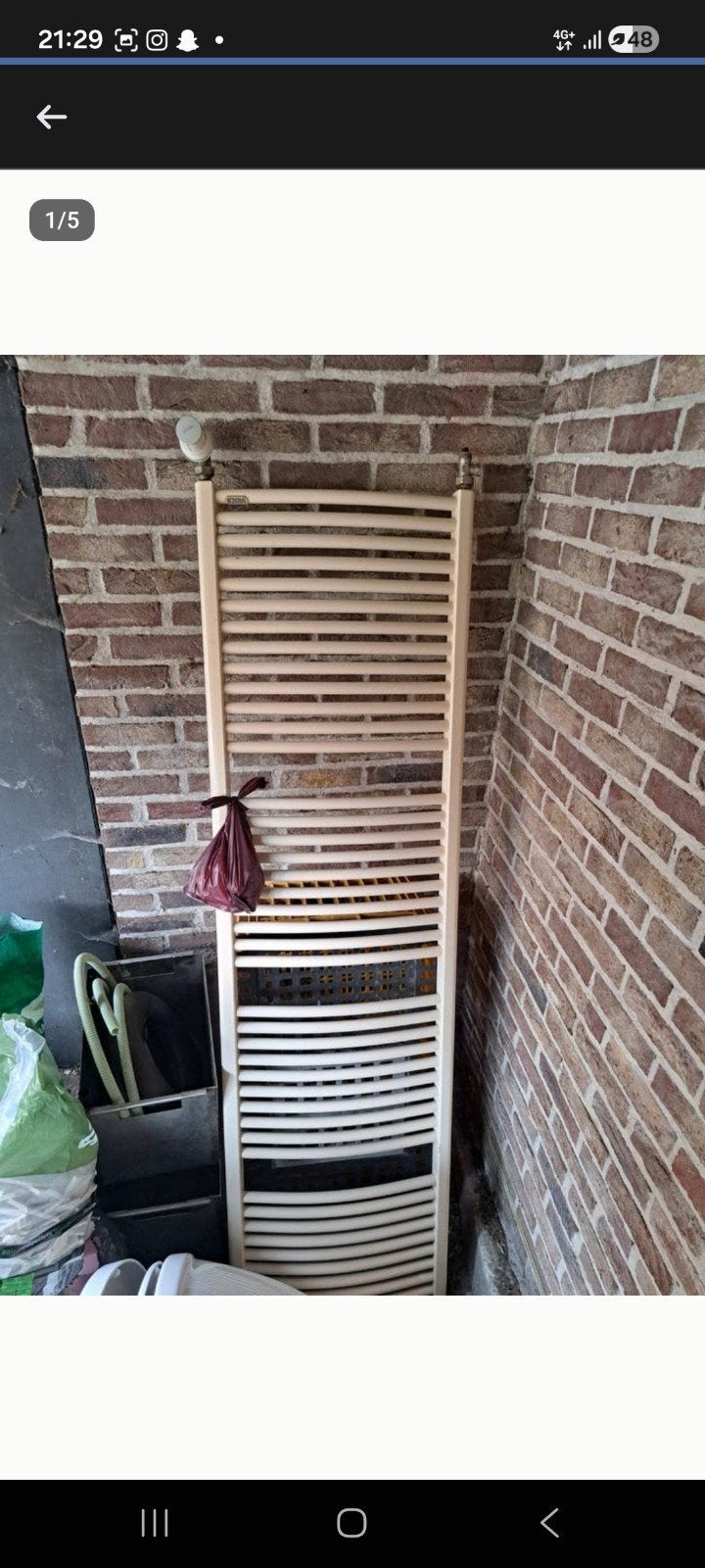 Radiateur sèche-serviettes, Enlèvement