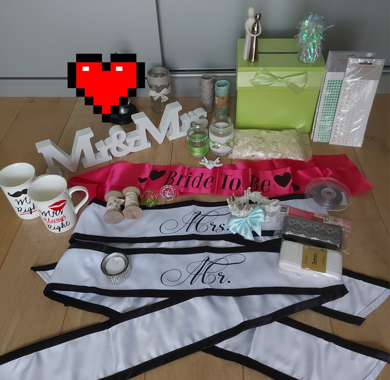 Trouwdecoratie /accesoires, Ophalen