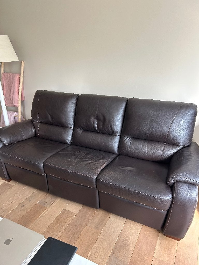 Salon 2zit en 3zit met 2 relaxen, Ophalen, Gebruikt, Overige maten, 300 cm of meer