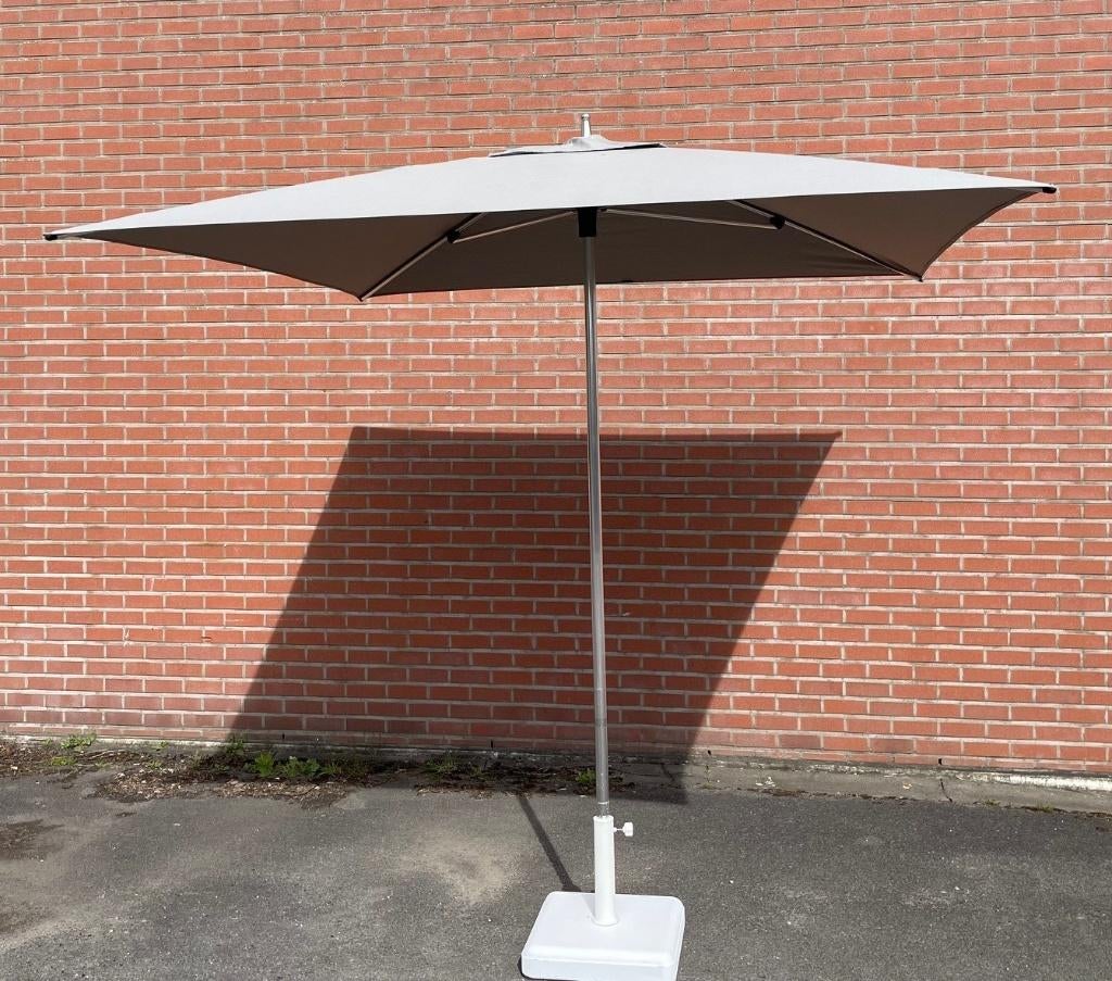 parasol vierkant 230 x 230 cm, Tuin en Terras, Ophalen, Zo goed als nieuw, 2 tot 3 meter, Stokparasol