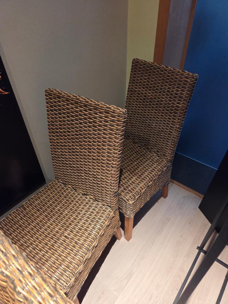Stoelen, Maison & Meubles, Chaises, Osier ou Rotin, Brun, Enlèvement, Cinq, Six Chaises ou plus