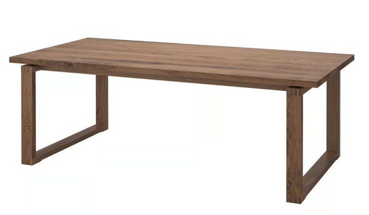 houten eettafel, Huis en Inrichting, Tafels | Eettafels, Ophalen, Eikenhout, 200 cm of meer, 50 tot 100 cm