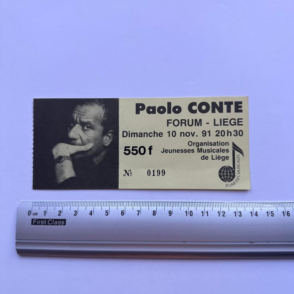 Paolo Conte : concert Forum Liège novembre 1991, Verzenden, Nieuw, Overige typen